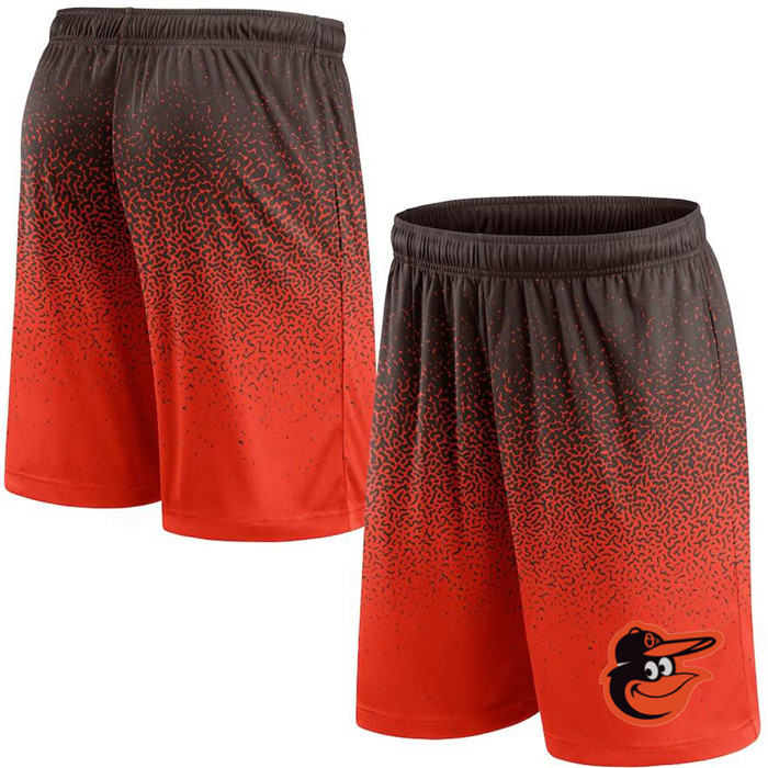 Men's Baltimore Orioles Black/Oraange Ombre Shorts Men's Baltimore Orioles Black/Oraange Ombre Shorts